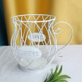 Miniatyrbillede 1 af 5: Kaffe Kapsel Kurv (Hvid), Kaffe Kop Opbevaringskurv, Kaffe C
