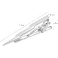 Miniatyrbilde 2 av 5: 5,5×0,6×5,5cm Lynbolt slips for menn Unik 316L rustfritt stål Nyhet slips bar Superhelt Kule slips klipp Wedd