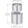 Miniatyrbild 5 av 5: Aerator Kran 22mm Kök Vattensparare Dubbel Funktion 360 Graders Rotation