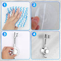Miniatyrbillede 3 af 5: Brusehovedholder 360° Justerbar Bruseholder, Universal Sugekop Bruseholder Ingen Boring, A