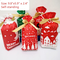 Miniatyrbilde 4 av 5: 50 stk julegaveposer i plast med snøring, julegodtepose
