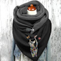 Miniatyrbilde 3 av 3: Dames Vinter Skjerf, Dame Trekant Skjerf Dame Foulard