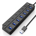 Pikkukuva 1 / 5: USB-keskitin, seitsemän portin kytkin HUB3.0, 4 portin 3.0 jakaja