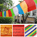 Miniatyrbild 2 av 5: 2 st 7M buddhistiska böneflaggor Tibetanska buddhistiska vimplar (