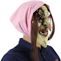 Miniatyrbilde 3 av 4: Adutls Creepy Mask Halloween Evil Witch Wizard Demon Full Head Mask Prank Props Party Decor