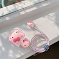 Miniatyrbillede 2 af 5: DIY Kabelbeskytter Oplader Ledningsbeskytter - Datakabel 18W/20W USB-C Oplader Ledningsbeskytter - Kompatibel med iPhone 11 12 13 14 15 Pro Max (01 Pink)