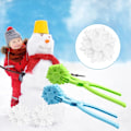 Miniatyrbilde 4 av 5: Blå Snøballmaker Klips, Snøflak Formet Snøballmaker Verktøy, Snøballmaker Klips Klemmer Utendørs Vinterlek Snø T