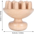 Miniatyrbillede 5 af 5: Træterapi Svampe Træ Massager Træ Svampe Terapi Til