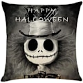 Miniatyrbilde 4 av 5: 4 stk 18\"x18\" Pyntekutt Dekorative Puter Halloween Sofa Puter Trekk Bomullslin Puter Kvadratisk Putetrekk for So
