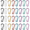 Miniatyrbilde 1 av 4: 16 stk Små Karabiner Mini Aluminium Karabiner Liten Nøkkelring Karabiner Lettvekt Slitesterk Egnet for Vandring Camping F