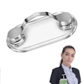 Miniatyrbillede 1 af 5: (Sølv) 4 stk. magnetisk brilleholder i rustfrit stål kan være en