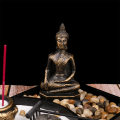 Miniatyrbillede 3 af 5: Zen Have Zen Have Røgelseholder Lys Hvidt Sand og Dekorative Sten