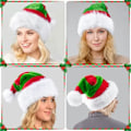 Miniatyrbild 3 av 5: Tomtemössa, Julhatt, Julhatt för Unisex Vuxna, Tjock Sammet Bekväm Klassisk Tomtemössa för Jul, Gi