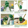 Miniatyrbillede 2 af 5: 4 stk. Plant Vandingskugler Glaspærer til Planter, Vandreserve Plante, Ferieplantevanding, Pærer Automatisk Vandingsenhed til Blomsterhave Udendørs