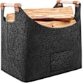Miniatyrbilde 1 av 5: PCS Vedkurv XL Ekstra Tykk Filt & Forsterket Håndtak | Foldbar Vedkurv Filtpose som Handlekurv, Aviskurv eller F