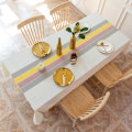 Pikkukuva 3 / 4: (140x180cm) Pöytäliina Suorakulmainen Pöytäliina Puuvilla Pellava Pyyhittävä Tassel Fringe Lemon Yellow
