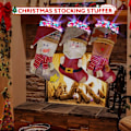 Miniatyrbilde 3 av 5: 25 stk Juleringe med LED-lys for barn - Julegaveposer for barn - Blinkende juleleker