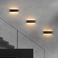 Miniatyrbilde 2 av 5: Trefarget belysning soverom hotell stripe vegglampe