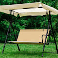 Miniatyrbilde 4 av 5: stk Hagesving Setetrekk, Hagestoltrekk Sving Setetrekk, 2 og 3 seter Off-white 150×50×10cm