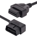 Miniatyrbillede 1 af 5: OBD2 OBD II 16-polet Højre Vinkel Han til Hun Diagnostisk Adapter