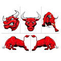 Miniatyrbild 3 av 5: (C)Red Bull bilklistermärke, kreativt och personligt dekorativt klistermärke, tecknad