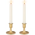 Miniatyrbild 1 av 5: Guld Ljusstake Retro Guld Ljusstake, Set med 2 Metall Ljusstakar Bröllop Ljusstakar för Avsmalnande Ljus Perfekt för Mittpunkt Julfest
