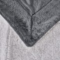Miniatyrbillede 5 af 5: Fleece Sofatæppe - Vinter Sofatæppe (180x200cm Grå)