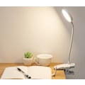 Miniatyrbillede 4 af 4: Læselampe Klemmelampe Skrivebordslampe Lysstyrke Tilstand Hvid [Opladning og Pl