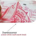 Miniatyrbillede 4 af 5: 4 Ark Mandala Blomst Fjer Lotus Vægsticker til Stue Soveværelse