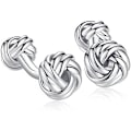 Miniatyrbillede 1 af 5: Twist Knot Manschetknapper i Stål til Skjorte Bryllup Forretningsgave