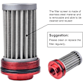 Miniatyrbilde 4 av 5: Drivstoffilter 6AN 8AN 10AN Universal Adapter 50MM