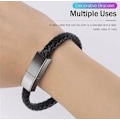 Miniatyrbild 2 av 5: Läderarmband Smart Armband USB Laddning USB Bärbar Reseladdare för Män Kvinnor Android/iPhone (Typ C) 7.9\"