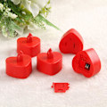 Miniatyrbilde 4 av 5: 24 stk hjerteformede flammefrie LED-teljus