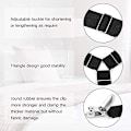 Pikkukuva 2 / 5: 7-30 cm Sängilakanankiinnikkeet, 4 kpl Säädettävät Kolmionmuotoiset Elastisen Suspenders Gripper Holder Straps Clip Sängille, Mattr