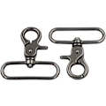Miniatyrbillede 2 af 5: 2,5×2,5×0,3 cm 8 stk. Stærke Zink Legering Webbing Rem Svingbar Udløser Klips Snap Hæk Lobster Spænder