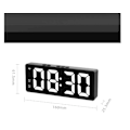 Miniatyrbild 2 av 3: 1 st digital väckarklocka, digital klocka med LED-display, elektronisk med snooze-funktion, Mornin