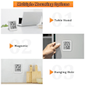 Miniatyrbilde 3 av 4: (Hvit) 2 stk 4,5x5,2x1,1cm, Mini LCD Termometer Hygrometer Innendørs Hjem Termometer Egnet for