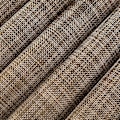 Miniatyrbillede 3 af 5: Linen Brune Bordplader til Spisebord Sæt af 6 Vævede Vinyl Plast Bordplader Skridsikker Varmeisolering Pletbestandig