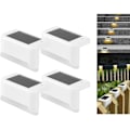 Miniatyrbilde 1 av 5: 4-pakks solcelled terrasselys LED soltrappelykter vanntette