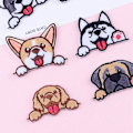 Miniatyrbillede 5 af 5: 9 stk. søde små lommehunde-patches, søde selvklæbende/påstrygningsmærker