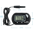 Miniatyrbillede 5 af 5: LCD digitalt akvarie termometer fisketank vand terrarium t