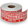 Miniatyrbild 1 av 5: 2 x 3 tum Fragile Stickers Hantera med försiktighet Varning Packagi