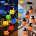 Pikkukuva 3 / 4: Kurpitsa Halloween Solar Tuulikellot Valot Väri Vaihtavat Puutarha Veranta Piha Piha Sisustus