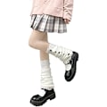 Pikkukuva 1 / 5: Tyttöjen ja naisten jalkasuojukset - Japanilainen Lolita-jalkasuojukset Y2K Harajuku -jalkasuojukset sukkahousut Kawaii neulotut sukat