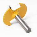 Miniatyrbillede 3 af 3: (8 mm skaft, 1-3/4\" bredde, 1,65\" radius) Horisontal overfræser, Coping bit, Lille overfræser med 8 mm skaft