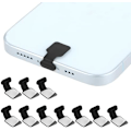 Miniatyrbilde 1 av 5: USB-C støvhette, 10 stk. Silikon laderbeskytter USB-C portdeksel Anti-støv ladepluggdeksel Anti-tapt USB