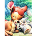 Pikkukuva 1 / 5: 30*40 CM Timanttimaalaus 5D Hyvät Ystävät Fawn ja Kani Di