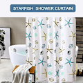 Miniatyrbillede 5 af 5: Mildew Resistant Shower Curtains - Ekstra Lange Shower Curtains wit
