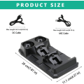 Miniatyrbilde 2 av 5: PS4 MOVE fire-lading PS4-kontrollerbrakett lader PS4 MOVE-brakett lader PS4-spillkontroller