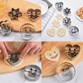 Miniatyrbillede 5 af 5: 4 stk. kageform i rustfrit stål, smiley-kageform, metal kageform til fo